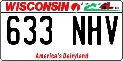 WI license plate 633NHV