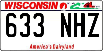 WI license plate 633NHZ