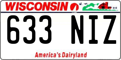 WI license plate 633NIZ