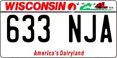 WI license plate 633NJA