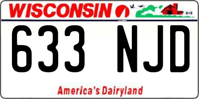 WI license plate 633NJD