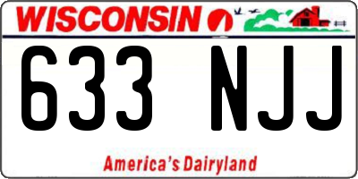 WI license plate 633NJJ