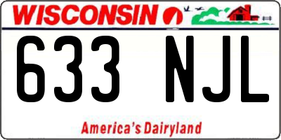 WI license plate 633NJL