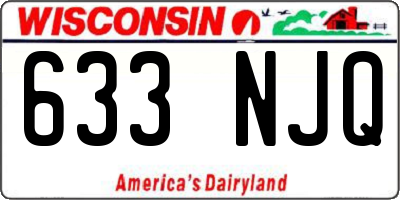 WI license plate 633NJQ
