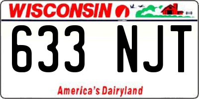 WI license plate 633NJT