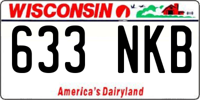 WI license plate 633NKB