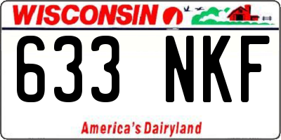 WI license plate 633NKF