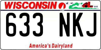 WI license plate 633NKJ