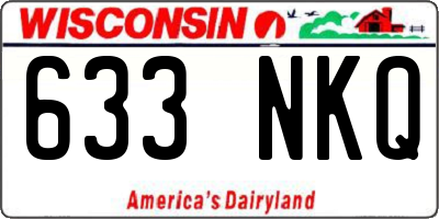 WI license plate 633NKQ