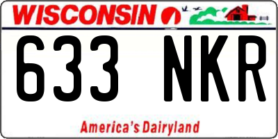 WI license plate 633NKR