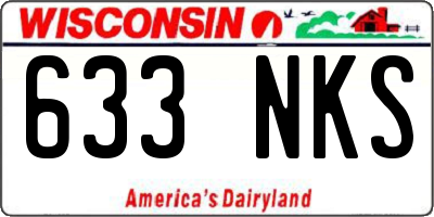 WI license plate 633NKS