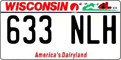 WI license plate 633NLH