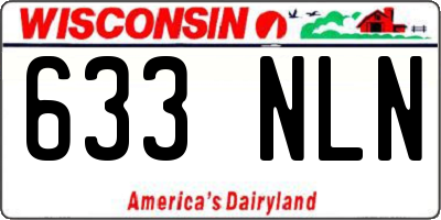 WI license plate 633NLN