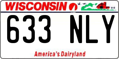 WI license plate 633NLY