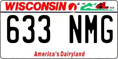 WI license plate 633NMG