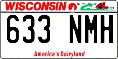 WI license plate 633NMH