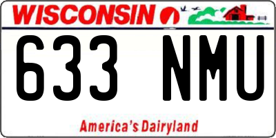 WI license plate 633NMU