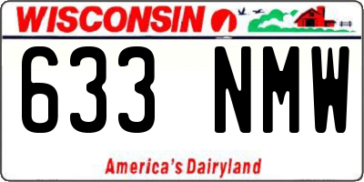 WI license plate 633NMW