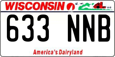 WI license plate 633NNB