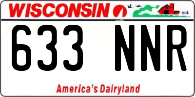 WI license plate 633NNR