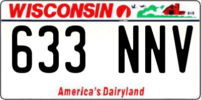 WI license plate 633NNV