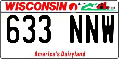 WI license plate 633NNW