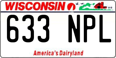 WI license plate 633NPL