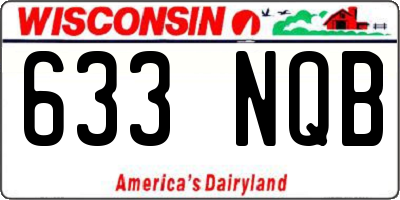 WI license plate 633NQB