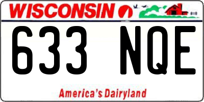 WI license plate 633NQE