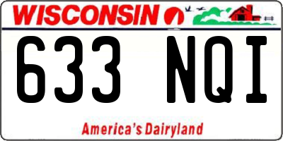 WI license plate 633NQI