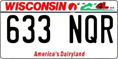 WI license plate 633NQR