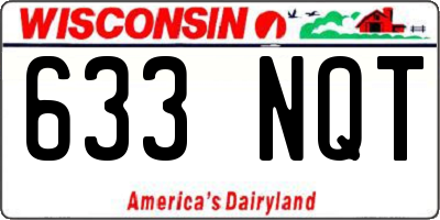 WI license plate 633NQT