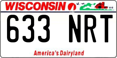 WI license plate 633NRT