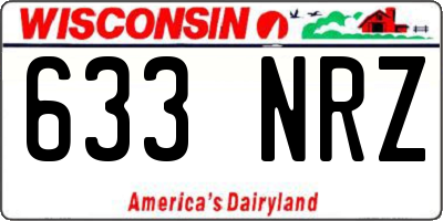 WI license plate 633NRZ