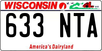 WI license plate 633NTA