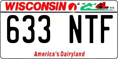 WI license plate 633NTF