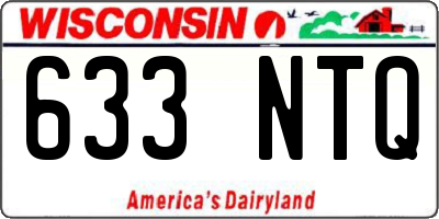 WI license plate 633NTQ