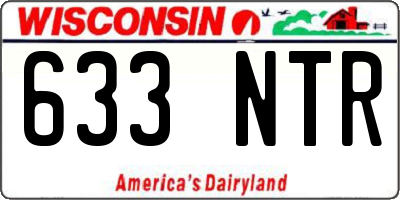 WI license plate 633NTR