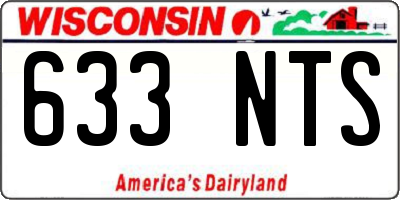 WI license plate 633NTS
