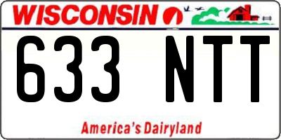 WI license plate 633NTT