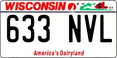 WI license plate 633NVL