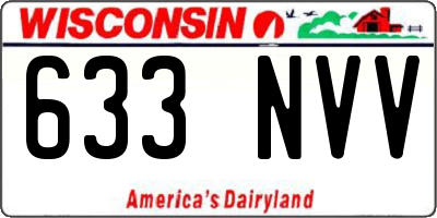 WI license plate 633NVV