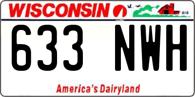 WI license plate 633NWH