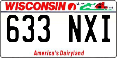 WI license plate 633NXI