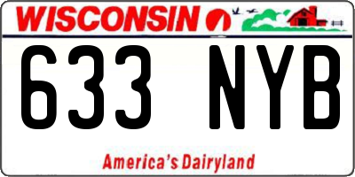 WI license plate 633NYB