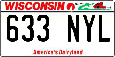 WI license plate 633NYL
