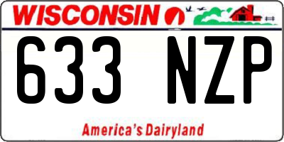 WI license plate 633NZP