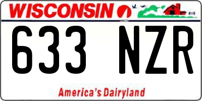 WI license plate 633NZR