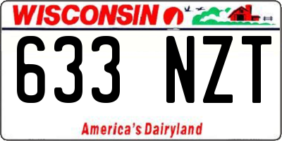 WI license plate 633NZT