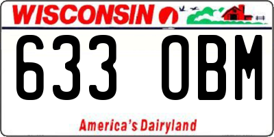 WI license plate 633OBM